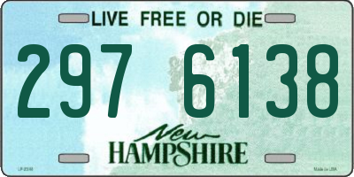 NH license plate 2976138