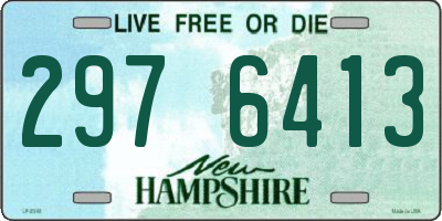 NH license plate 2976413