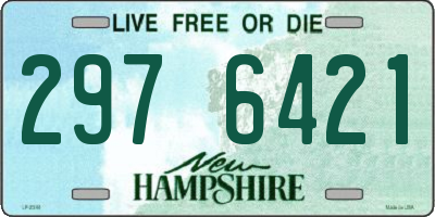 NH license plate 2976421