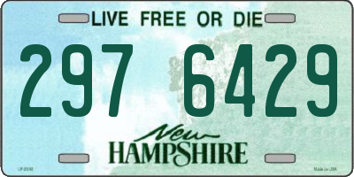 NH license plate 2976429