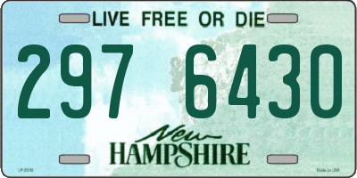 NH license plate 2976430