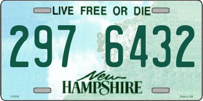 NH license plate 2976432