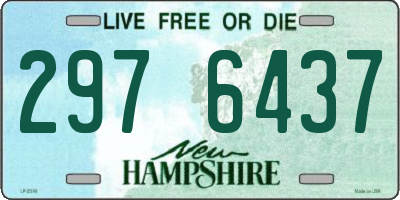 NH license plate 2976437