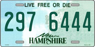 NH license plate 2976444