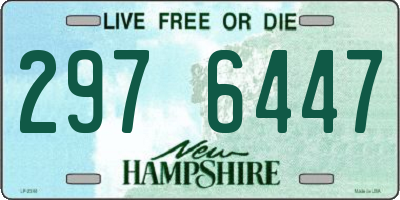 NH license plate 2976447