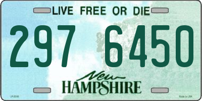 NH license plate 2976450
