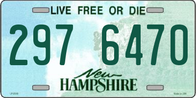 NH license plate 2976470
