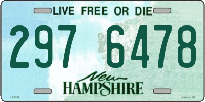 NH license plate 2976478