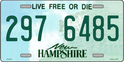 NH license plate 2976485