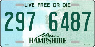 NH license plate 2976487