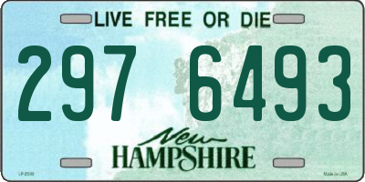 NH license plate 2976493