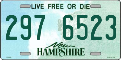 NH license plate 2976523