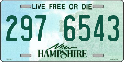 NH license plate 2976543