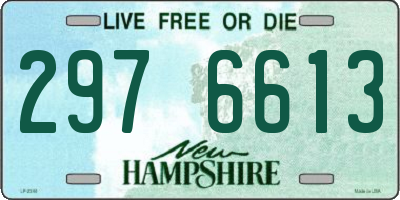 NH license plate 2976613