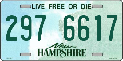 NH license plate 2976617