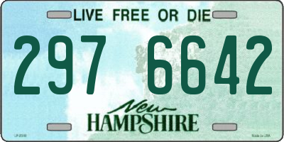 NH license plate 2976642