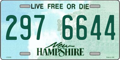 NH license plate 2976644