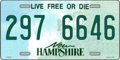 NH license plate 2976646
