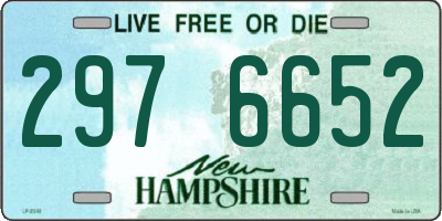 NH license plate 2976652