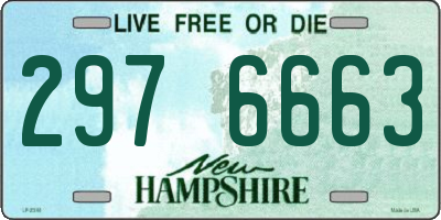 NH license plate 2976663