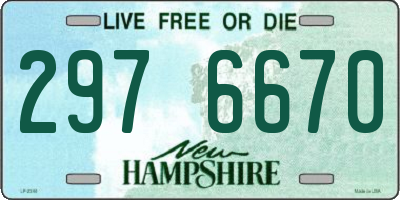 NH license plate 2976670