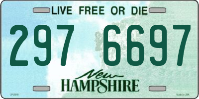 NH license plate 2976697