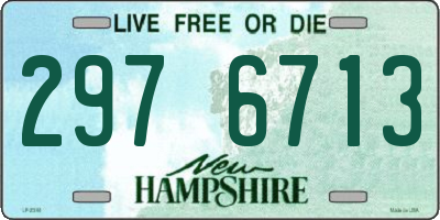 NH license plate 2976713