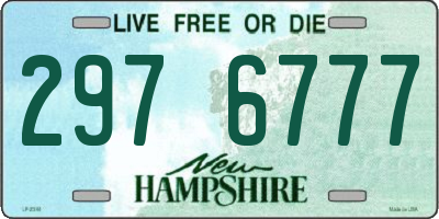 NH license plate 2976777