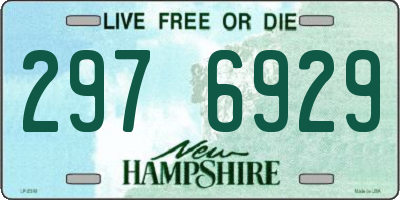 NH license plate 2976929