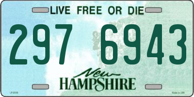 NH license plate 2976943