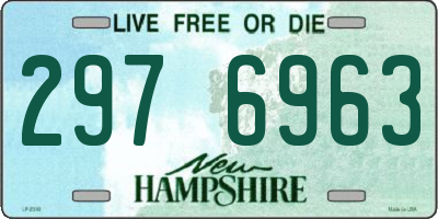 NH license plate 2976963