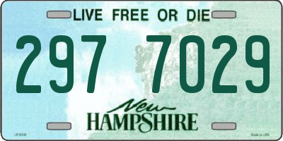 NH license plate 2977029