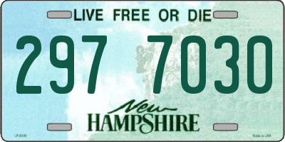 NH license plate 2977030