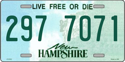 NH license plate 2977071