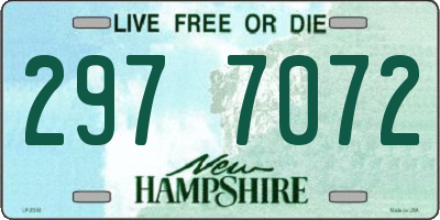 NH license plate 2977072