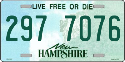 NH license plate 2977076