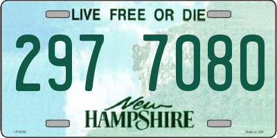 NH license plate 2977080