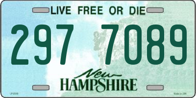 NH license plate 2977089
