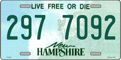 NH license plate 2977092