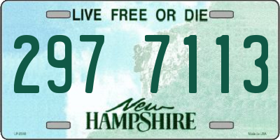 NH license plate 2977113