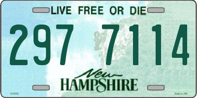 NH license plate 2977114