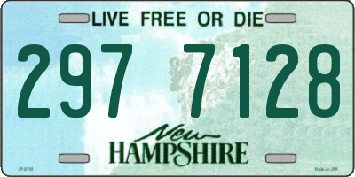 NH license plate 2977128