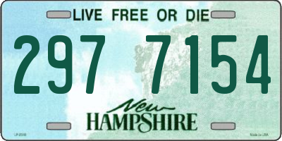 NH license plate 2977154