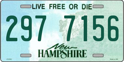 NH license plate 2977156