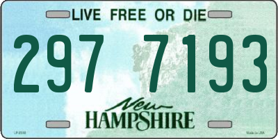 NH license plate 2977193