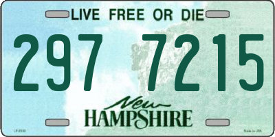 NH license plate 2977215