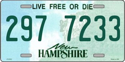 NH license plate 2977233