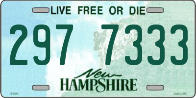 NH license plate 2977333