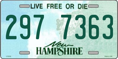 NH license plate 2977363