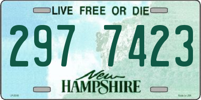 NH license plate 2977423